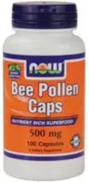Bee Pollen 500mg 100 Capsule Natural Nutrient-Dense Superfood