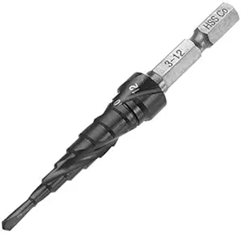 HRC89 AlTiN Coating Step Drill Bit 3-12mm HSS M35 Cobalt Step Cone Drill Bit Hole Cutter