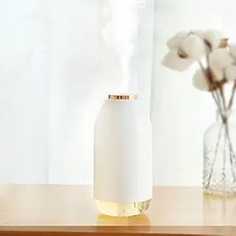 Portable Mini Humidifier Small Cool Mist Humidifier with Night Light, USB Personal Desktop Humidifier for Baby Bedroom Travel Office Home,2 Mist Modes,Whisper-Quiet Operation