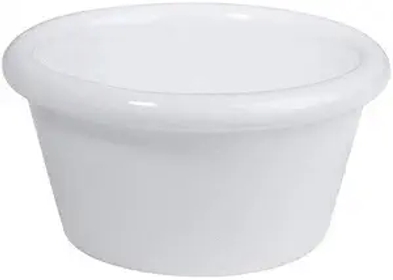 Melamine 4oz Plain Ramekins Serving Bowl Color: Bone