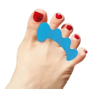 Toe Separators to Correct Your Toes, Toe Spacers to Relieve Pain (Soft - Blue)