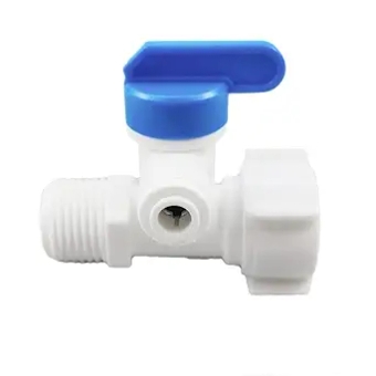 Reverse Osmosis RO Tee Plastic Ball Valve 1/4" Hose Quick Coupling 1/2" Male 3 Way Faucet Water Purifier Tap Connector 1 Pc - (Size: 6.35mm, Thread Specification: 1/2")