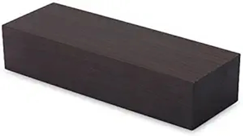 Vbestlife 12X4X2.5Cm Black Ebony Wood, Black Ebony Lumber Original Wood Timber, Lumber Blank DIY Material for Music Instruments Tools Wood Turning Blanks Hardwood Ebony Wood