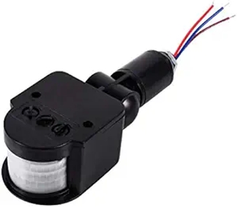 Automatic Infrared Motion Sensor Black Motion Detectors Motion Sensor Light Switch Outdoor Pir Dc 90-250v Motion Sensor Pir Sensor for Wall Indoor Outdoor Security Activated Led Flood Light