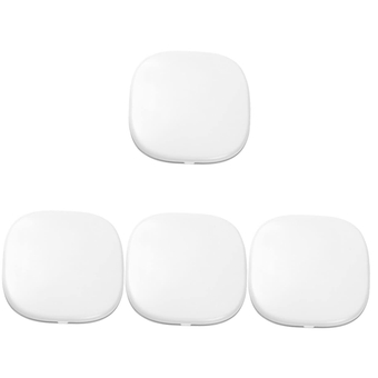 4pcs Led Vanity Mirror Led Mini Mirror Magnifying Mirror Makeup Mirror with Lights and Magnification Led Mirror Circle Mirrors Retro Mirror Abs Accessories Travel Vintage White