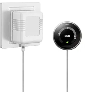 24V 500mA 26ft C Wire Transformer Adapter for Thermostat and Doorbell, Compatible with Nest/Ecobee/Sensi/Honeywell Thermostat, Nest Hello Doorbell/Ring Doorbell Power Supply