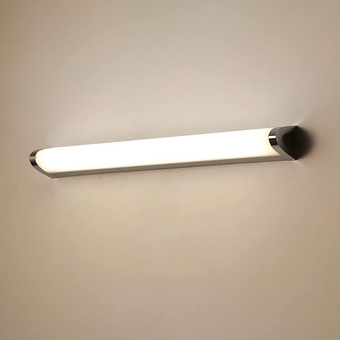 LED Mirror Light Fixture, 12W Bathroom Acrylic Vanity Lamp Over Mirror, Modern Vanity Lighting Fixture Bath Wall Mounted Lights, Chrome Simple Bar Lamps, Mirror Front Lights