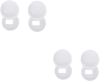 4 Pairs Toilet Seat Accessories Toilet Hinge Bolt Screw Toilet Floor Caps Universal Toilet Bolt Cap Toilet Bolt Covers Bidet Toilet Attachment Popularity Plastic Clamshell Blush