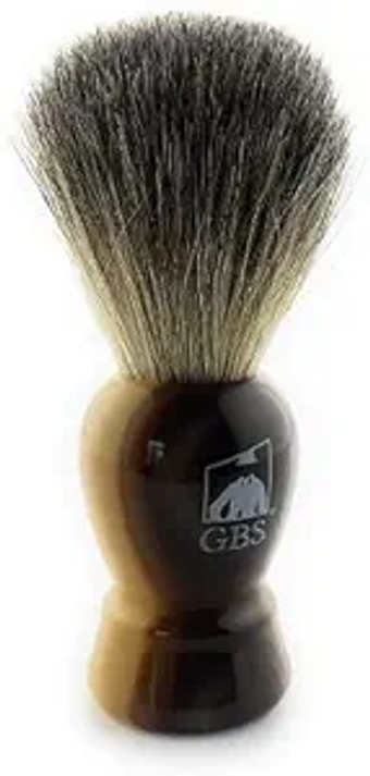 Pure Badger Shaving Brush, Extra Soft Bristles, Solidly Constructed, Generates Great Lather, Horn Resin Handle