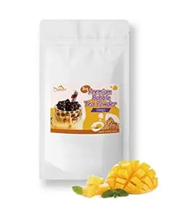 Apexy Premium Bubble Tea Powder Mix, 15.87 oz, Mango Bubble Tea, Instant 3 in 1 Bubble Tea Mix, Smoothie Mix, For Hot or Cold Drinks, Made in Taiwan (Mango)