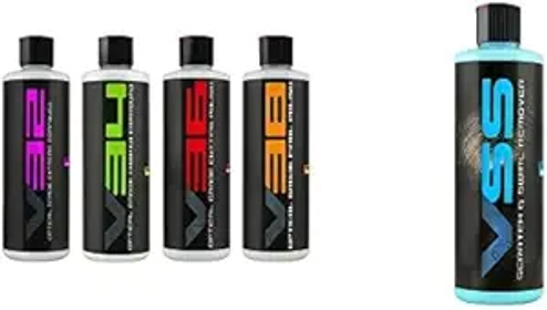 COM_129_16 VSS One-Step Scratch and Swirl Remover, Compound & Polish Bundle, Works on Cars, Trucks, SUVs, Motorcycles, RVs & More (5-16 oz Bottles)