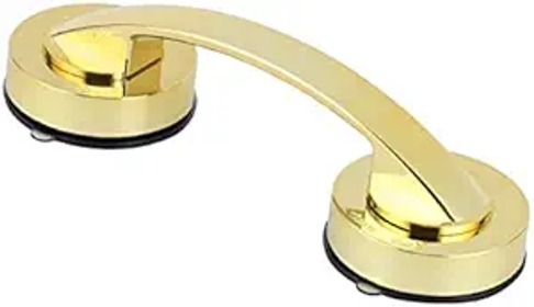 Grab Bars Bathtub Rails Handicapped Shower Handle Elderly Bathroom Balance Bar Safety Suction Cup Handrail Non-Slip Grab Bar Grab Rails (Color : Gold)