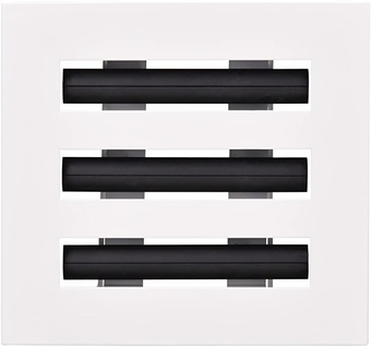6x6 Linear Slot Diffuser - HVAC Air Vent Cover Matte White (CASA Series WASD25-3), 6x6'' (Nominal size)