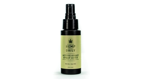Hemp Daily Active Spray | Hemp Spray with Essential Oils | Vegan, Organic Ingredients | 2 Fluid Ounces (Original Spray, Single)
