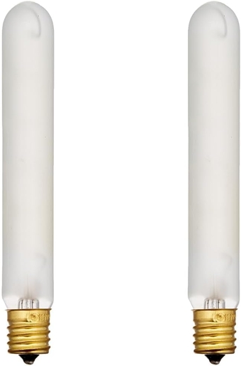 Lighting 0431900, 20 Watt, 130 Volt Frosted Incand T6.5 Light Bulb, 3000 Hour 90 Lumen (Pack of 2)