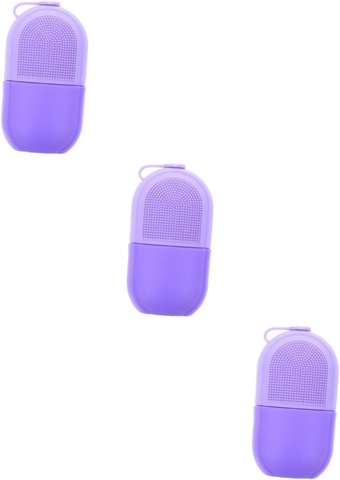 3pcs Beauty Face Ice Tray Ice Facial Roller Cold Face Roller Cooling Cube Ice Roller Face Cool De Silicona para Gelatinas Ice Holder for Face Silicone The Face Toy Child