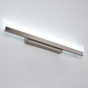 LED Bathroom Vanity Light Fixture Over Mirror, 18W Nickel Finish Makeup Mirror Front Lamp, 22.24inch Modern Wall Mount Vanity Sconce for Mirror Cabinets Dressing Table