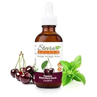 Black Cherry Flavor Pure  Extract - Zero Calorie Sweetener - All Natural Liquid  Water Enhancer Sweetener - Keto Sugar  Liquid - Keto Sweetener & Sugar Alternative 2 Oz