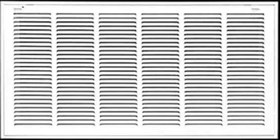 30" x 14" Steel Return Air Filter Grille | HVAC Vent Cover Grill for Sidewall and Ceiling | Air Return Vent Covers, White 1" Filter (NOT Included). Outside Dimensions: 31.75"W x 15.75"H
