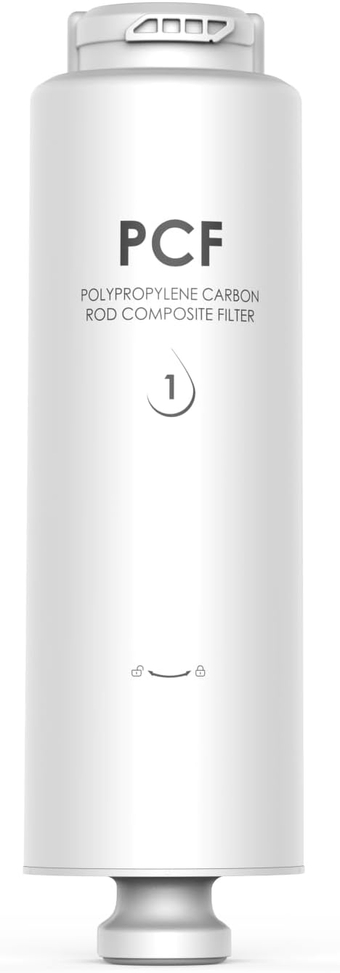 Reverse Osmosis System PCF Filter, Replacement Filter for F2 600 GPD Reverse Osmosis System Under-Sink, Come with Coconut-Shell Activated Carbon, 12-month Lifetime