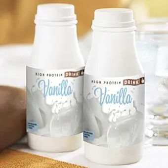 Nutmeg State Nutrition - Ready to Shake - Instant Drink Bottles, High Protein, Low Calorie, Low Carb Diet Beverage, Keto Friendly, Ideal Protein Compatible (Vanilla, 6 Bottles)