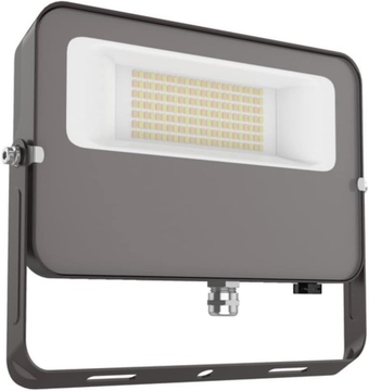 74520 50W Outdoor LED Color Tunable Small Flood Security Light, Bracket Mount, 3000K-5000K, Bronze