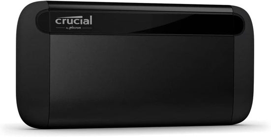 X8 4TB Portable SSD - Up to 1050MB/s - PC and Mac - USB 3.2 External Solid State Drive - CT4000X8SSD9, Black