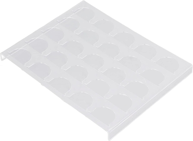 25 Coffee Pod Storage Drawer Holder for Nespresso Vertuo Capsules, 12.6x9.8in Crystal Organizer Drawer Capsule Holder for Nespresso, Convenient Storage Tray for Vertuoline