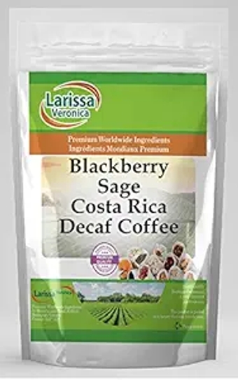 Blackberry Sage Costa Rica Decaf Coffee (Gourmet, Naturally Flavored, Whole Coffee Beans) (16 oz, ZIN: 559683) - 3 Pack