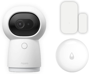 2K Security Indoor Camera Hub G3 Plus Door and Window Sensor and Water Leak Sensor
