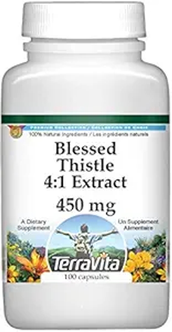 Blessed Thistle 4:1 Extract - 450 mg (100 Capsules, ZIN: 522978) - 3 Pack