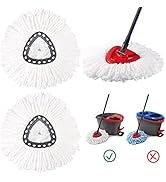 2 Pack Ocedar Spin Mop Head Replacement Microfiber Mop Head Refills Easy Cleaning Mop Head Replac...