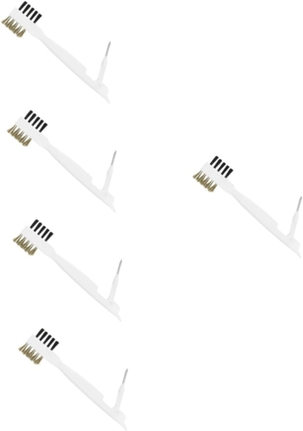 5pcs Kitchen Cleaning Brush Bathtub Cleaning Brushes Sos Pads Kitchen Detail Brushes Barkeepers Friend Range Hood Wire Brushes Cleaners Household Sink White Steel Nail Groove Stove