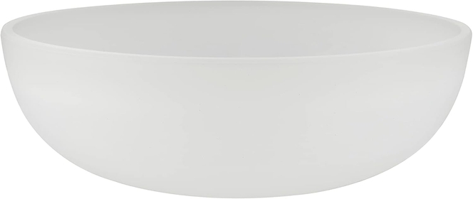 23131-11 Frosted Contemporary Replacement Glass Shade for Medium Base Socket Torchiere Lamp, Swag Lamp, Pendant, 1 Light Wall Sconce & Island Fixture, 9-3/4" Diameter x 3-1/4" Height
