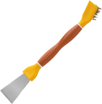Small Brushes for Cleaning Gas Stove Cleaner Kitchen Scrubber Small Cleaning Brush cooktop Scraper 2-in-1 Scrub Brush Rust Removing Tool Tools Double Oven Copper Wire