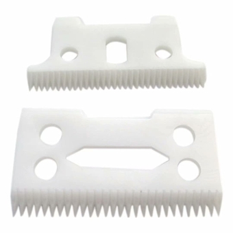 Replacement Ceramic Clipper Blades 2-Hole Clipper Ceramic Blade Cutter for Andis T-outliner Cordless all Wahl Corded and Cordless Clippers