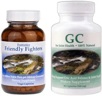 GC GoutCare and Probiotic Uric Acid Cleansing Package with Stomach Acid by-Pass Technology
