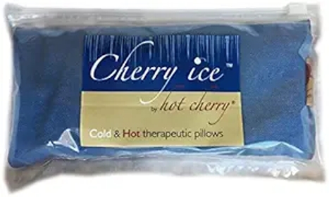 Ice Eye Pillow (Blue Denim with Freezer Bag) Natural Moist Heat Relieves Muscle Pain, Tension Relief, Headaches, Arthritis, /Cold Therapy, Microwavable FSA/HSA Approved