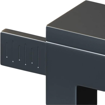 Premium Style Extension Arm Kit - Equipped with 4 Arms Ensuring Seamless, Secure Easy Installation Airdeko Mini Split System - Ultimate Essential Accessories AC Setup (Charcoal Grey, Medium)