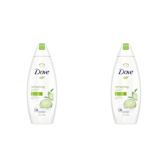 go fresh Refreshing Body Wash Revitalizes and Refreshes Skin Cucumber and Green Tea Effectively Washes Away Bacteria While Nourishing Your Skin 12 oz (Pack of 2)