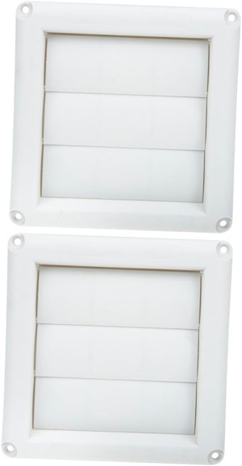 2pcs Air Conditioner Outlet Air Vent Covers Dryer Replacement Vents Window Dryer Vent Dryer Vent Cap Dryer Vent Screen Dryer Outlet Air Vent Cap White Venetian Plastic Exhaust Cap