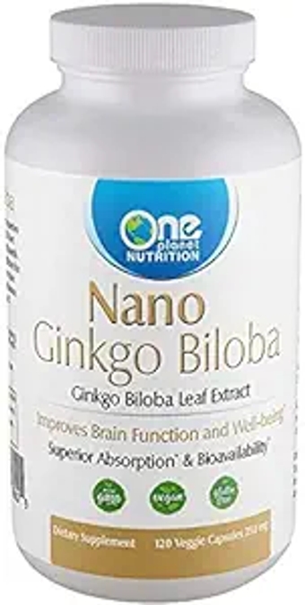 Ginkgo Biloba Extract Memory & Brain Supplements - for Concentration, Memory Support, & Focus - Vegan, Gluten-Free, Non-GMO, Brain & Memory Drops - 120 Capsules, 250mg