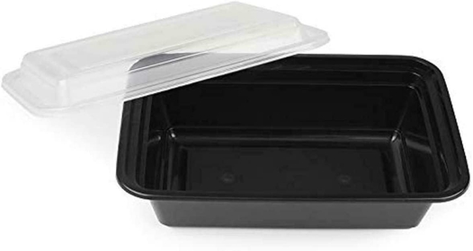 (25-PC 28 oz HD Meal Prep Containers with Lids - Disposable, BPA-Free Plastic Food Storage Boxes for Lunches, Bento Boxes, and More - Microwavable, Freezer, and Dishwasher Safe