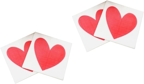 80 Pcs Serviettes Napkin Wedding Tissue Paper Disposable Valentines Napkins Bridal Shower Napkin Wedding Decor Dining Table Decor Dinner Napkins Wedding Supplies Love Bride