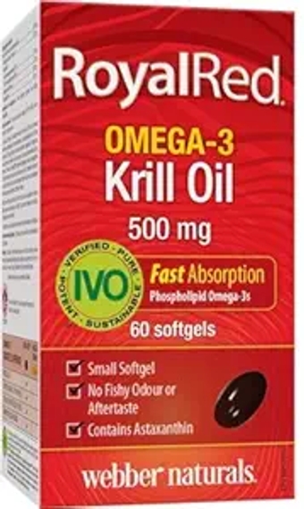 Omega-3 Krill Oil 500 mg, 60 Softgels
