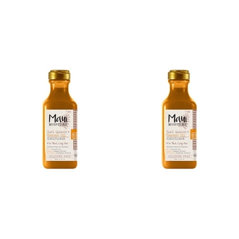 Curl Quench + Coconut Oil Curl-Defining Anti-Frizz Conditioner to Hydrate and Detangle Tight Curly Hair, Softening Conditioner, Vegan, Silicone & Paraben-Free, 13 fl oz (Pack of 2)