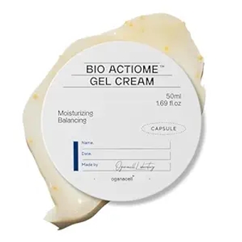 Oganacell Bio Actiome Gel Cream with Kombucha & Vitamin C | Corrects Dark Spots and Boosts Radiance | Lightweight Moisturizer for Normal to Oily Skin, Dull Complexion | 1.69 fl.oz