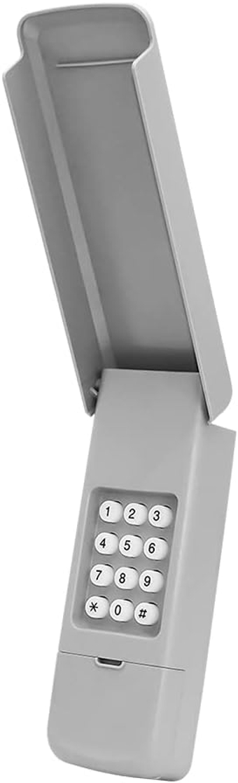 Universal Garage Door Keypad for Chamberlain LiftMaster Craftsman Genie Linear Standley Openers, Wireless Keyless Entry, Grey