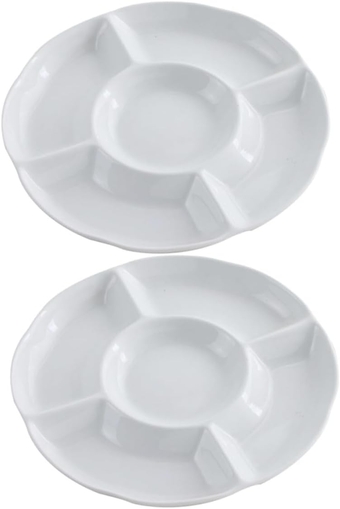 4 pcs plate fruit basket holder Appetizer serving tray wedding snack tray Divided Serving Platters melamine dinnerware melamine food tray Candy box white plastic potato re-usable
