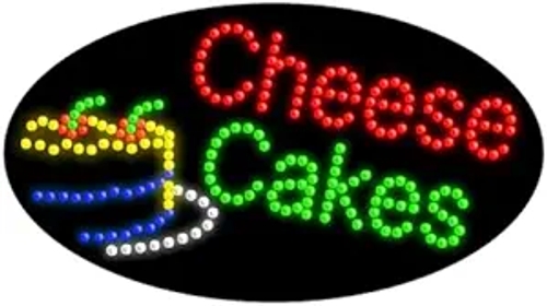 Cheese Cakes LED Dots Sign #24432